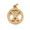 304 Stainless Steel Charms
with Jump Ring STAS-R001-02G-X-1