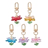 Glass Seed Beaded Pendant Decorations HJEW-MZ00403-2