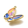 Brass with Cubic Zirconia and Shell Charms STAS-Q347-09B-G-1-3