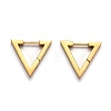 304 Stainless Steel Triangle Huggie Hoop Earrings STAS-H156-02B-G-1