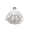 Alloy Rhinestone Pendants FIND-U026-24B-P-1