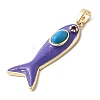Natural & Synthetic Mixed Gemstone Pendants KK-Z137-19G-3
