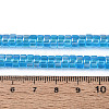 AB Color Plated Transparent Glass Beads Strands GLAA-T026-3x6mm-T07-4