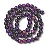 Grade AB Natural Tiger Eye Beads Strands G-B133-A02-8MM-04-4