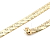 Brass Flat Snake Chains Double Layered Necklaces NJEW-P289-08G-3