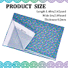 Fish Scale Pattern Polyester-Cotton Fabric DIY-WH0430-114E-2