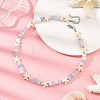 Natural Banded Agate Bead Necklaces NJEW-JN06623-1
