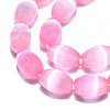 Dyed Natural Selenite Beads Strands G-T138-233H-3