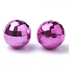 Color Plated Acrylic Beads X-PACR-R241-02E-2