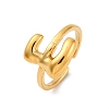 304 Stainless Steel Open Cuff Rings for Women RJEW-M060-01G-05-4