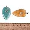 Natural Mixed Gemstone Pendants G-Q601-47-3