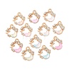 Alloy Glass Pendants FIND-K030-16G-1