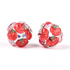 Fruit Round Resin Beads RESI-T059-03C-2