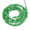 Dyed Natural White Jade Beads Strands G-T139-4mm-60-17-2