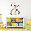 Translucent PVC Self Adhesive Wall Stickers STIC-WH0015-077-4