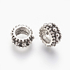 Tibetan Style Alloy European Beads LS-X-MPDL-7610-AS-NR-2