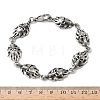 304 Stainless Steel Link Chain Bracelets for Men Women BJEW-D385-04AS-5