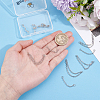 10Pcs 2 Styles Stainless Steel Cartilage Earrings with Dangle Chains AJEW-BBC0001-14-3