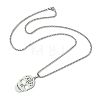 Stainless Steel Pendant Necklaces NJEW-L117-01P-2