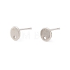 Non-Tarnish 201 Stainless Steel Stud Earring Findings STAS-P308-09A-P-1