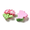 Flower Theme Opaque Resin Decoden Cabochons X-RESI-C044-02-2