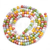 Opaque Glass Beads Strands GLAA-N041-005B-01-2
