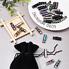 32Pcs 4 Colors Alloy Spring Cord Locks FIND-AR0002-06-5