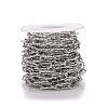 304 Stainless Steel Paperclip Chains CHS-A007-01P-2