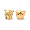 Ion Plating(IP) 304 Stainless Steel Puppy Beads LS-STAS-K152-01G-2