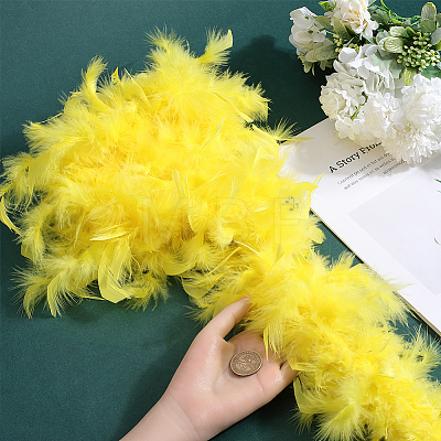 Turkey Feather Fluff Boa for Dancing DIY-WH0568-10B-1