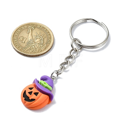 Alloy and Resin Pendant Keychain KEYC-JKC00895-1