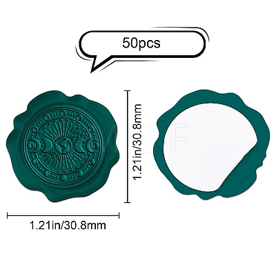 Adhesive Wax Seal Stickers DIY-SD0001-59G-1