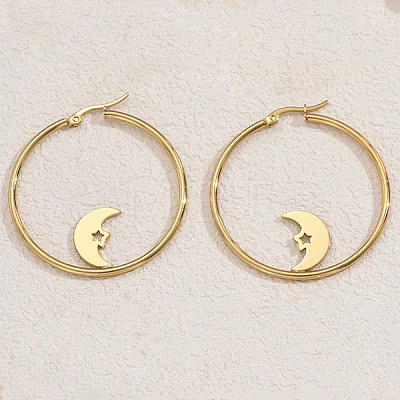 304 Stainless Steel Hoop Earrings MQ7025-2-1