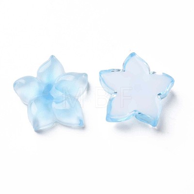 Transparent Epoxy Resin Cabochons X-CRES-S365-23B-1