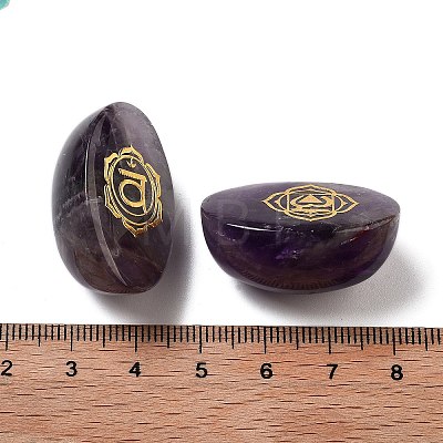 Natural Amethyst Oval Display Decorations G-F774-01E-1