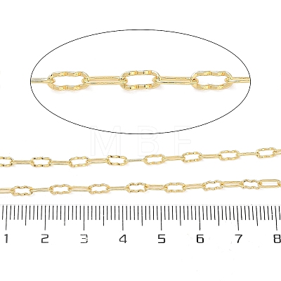 Brass Wavy Cable Chains CHC-B026-01G-1