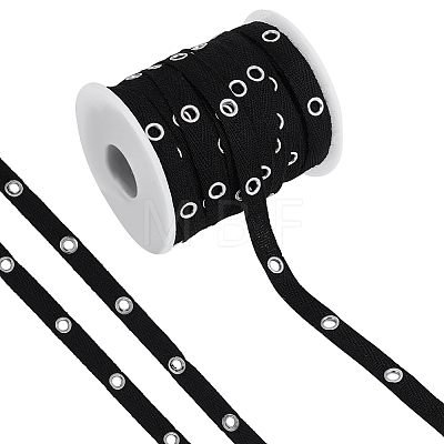20 Yardcs Cotton Ribbon with Stainless Steel Eyelets OCOR-BC0009-65A-01-1