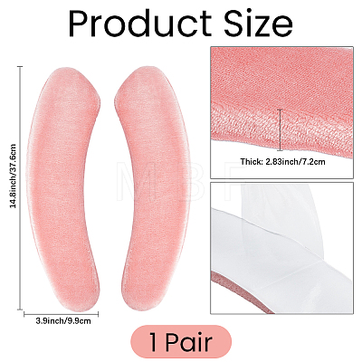 Self-adhesive Polyester Toilet Seat Cushion AJEW-CN0007-82-1