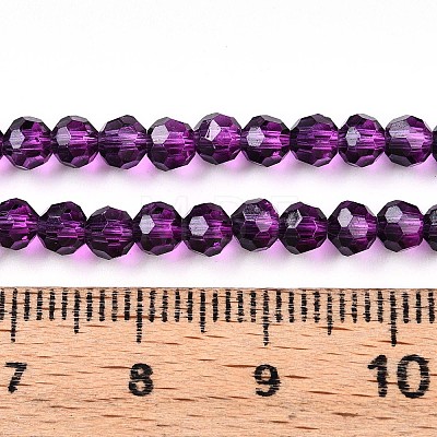 Baking Paint Transparent Glass Beads Strands DGLA-A035-T4mm-A09-1