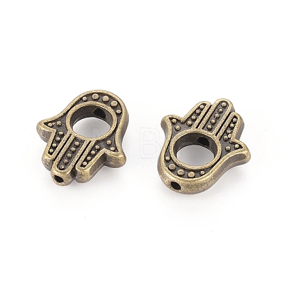 Tibetan Style Alloy Bead Frames LS-TIBEB-LF0265YKG-AB-FF-1