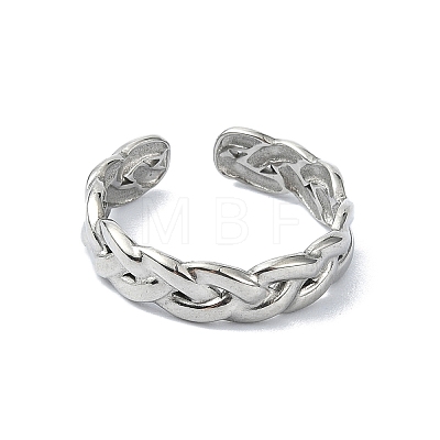 304 Stainless Steel Cuff Rings RJEW-M019-23P-1