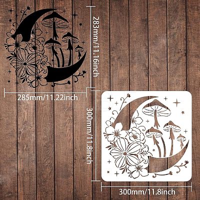 Plastic Reusable Drawing Painting Stencils Templates DIY-WH0172-537-1