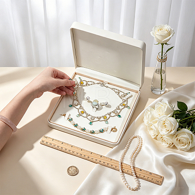 PU Leather Jewelry Set Storage Boxes CON-WH0107-139-1
