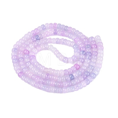 Ombre Effect Dyed Glass Beads Strands X-GLAA-Q106-05A-A11-1