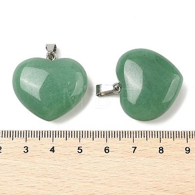 Natural Green Aventurine Pendants G-A249-04B-05P-1