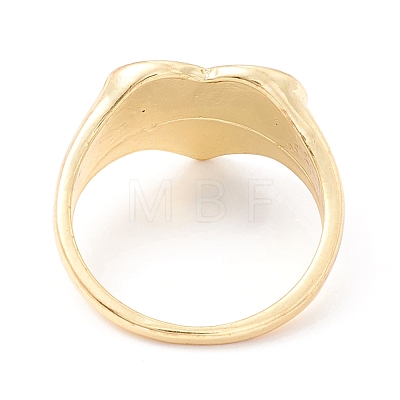 Heart Enamel Finger Ring for Girl Women RJEW-Z010-01LG-RS-1