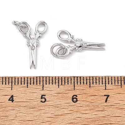 SHEGRACE Brass Micro Pave Clear Cubic Zirconia Pendants XGRQ2C489-403P-1