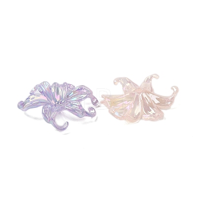 Transparent Acrylic Bead Caps X-DIY-B073-08-1
