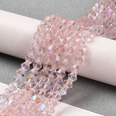 Transparent Electroplate Glass Beads Strands EGLA-A039-T3mm-L26-1