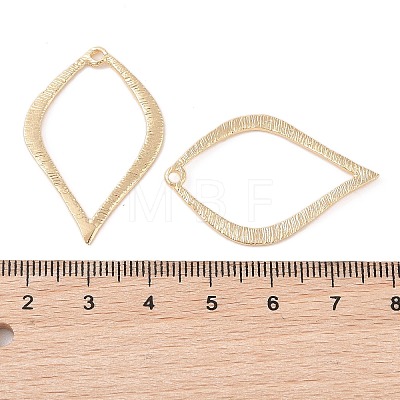 Brass Open Back Bezel Pendants KK-N256-01E-G-1